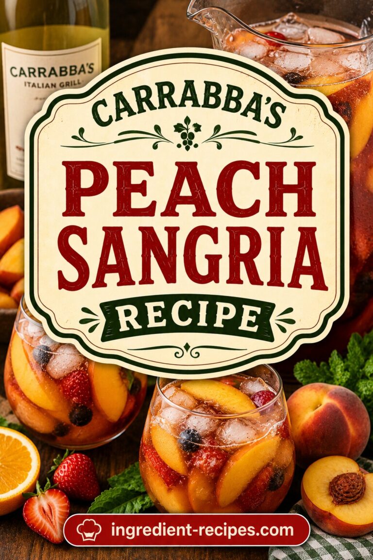 Carrabba’s Peach Sangria Recipe