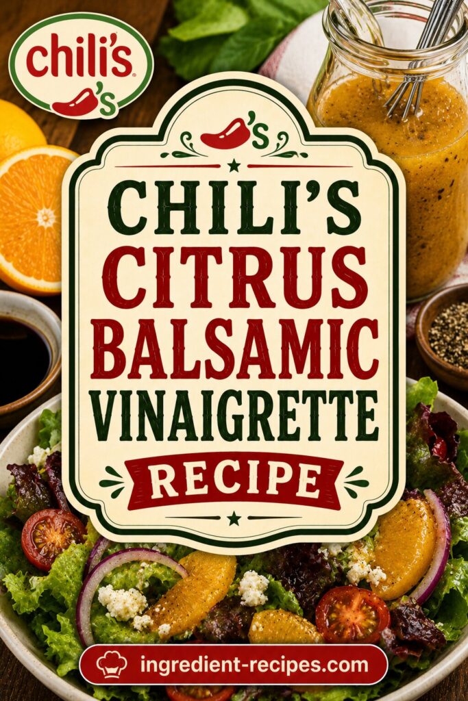 Chili’s Citrus Balsamic Vinaigrette Recipe