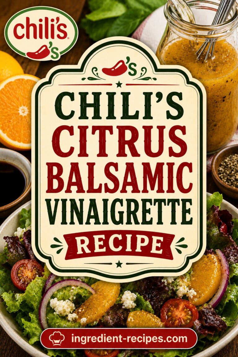 Chili’s Citrus Balsamic Vinaigrette Recipe