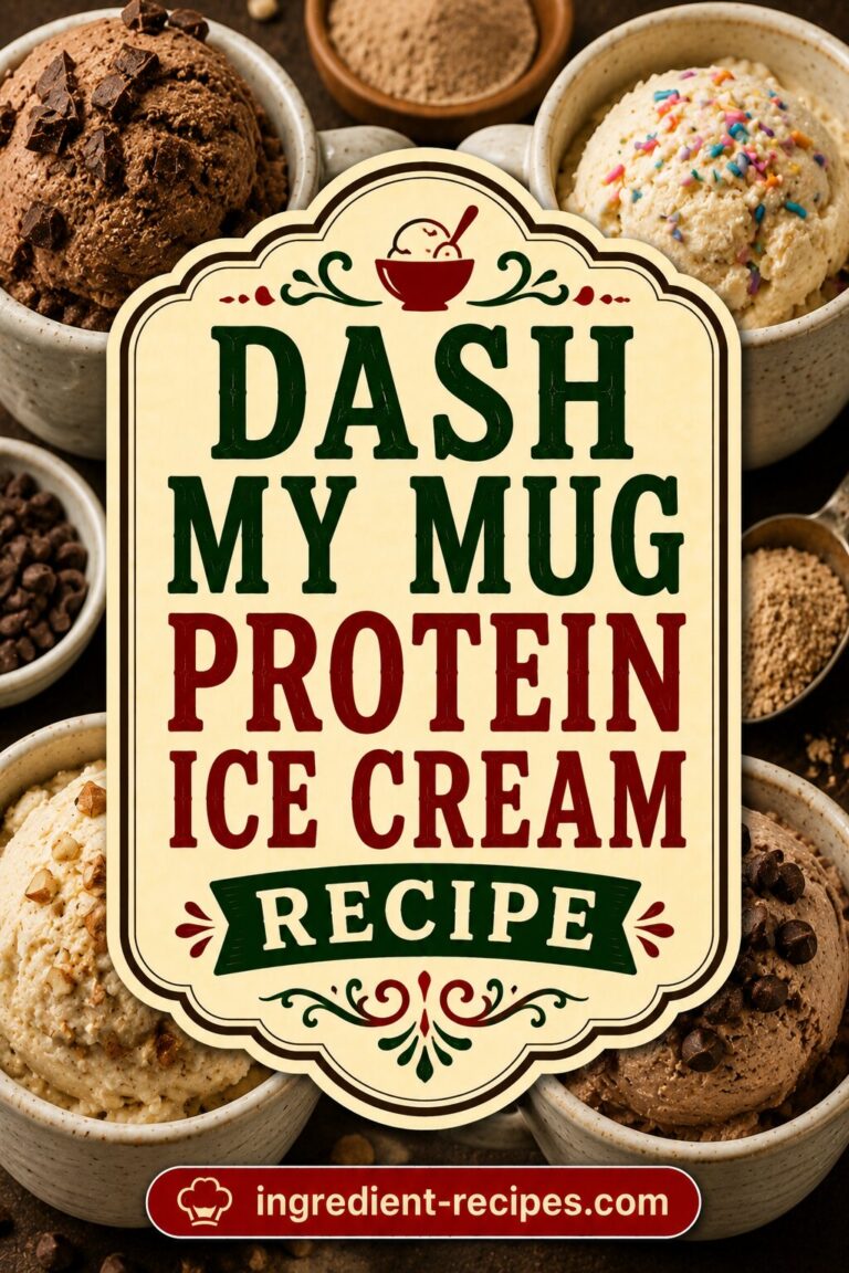 Dash My Mug Protein Ice Cream Recipe