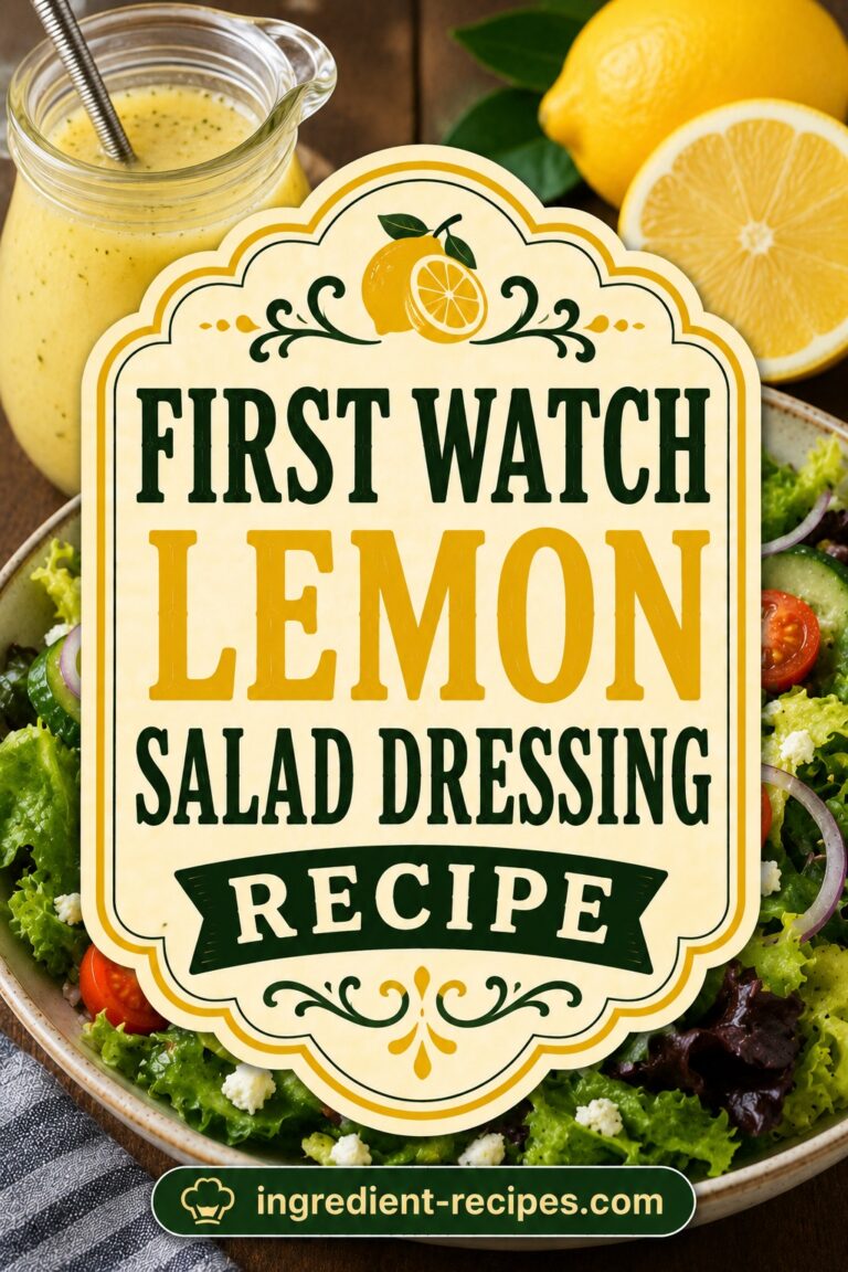 First Watch Lemon Salad Dressing Recipe