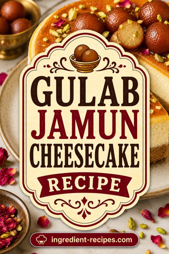 Gulab Jamun Cheesecake Recipe