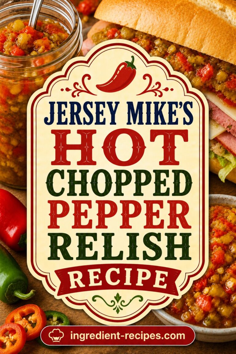 Jersey Mike’s Hot Chopped Pepper Relish Recipe