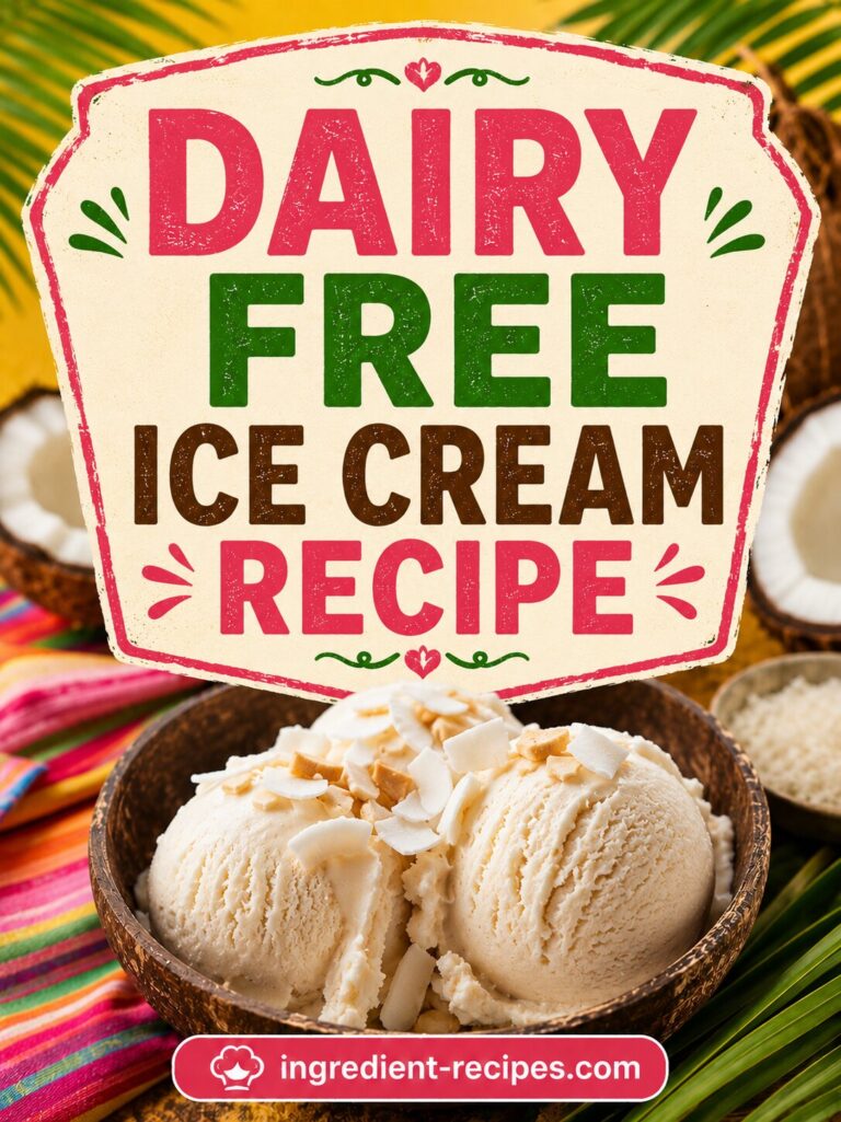 Dairy Free Ice Cream Recipe: Frozen Dessert Without Milk