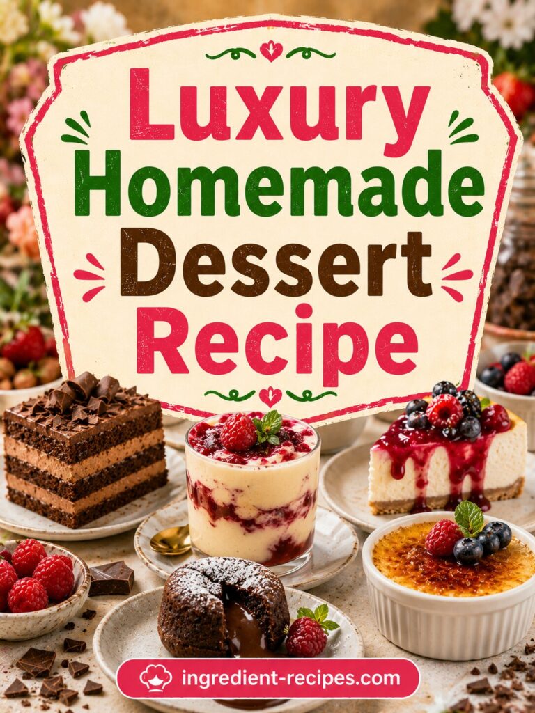 Luxury Homemade Dessert Recipe: Decadent Mousse Cake