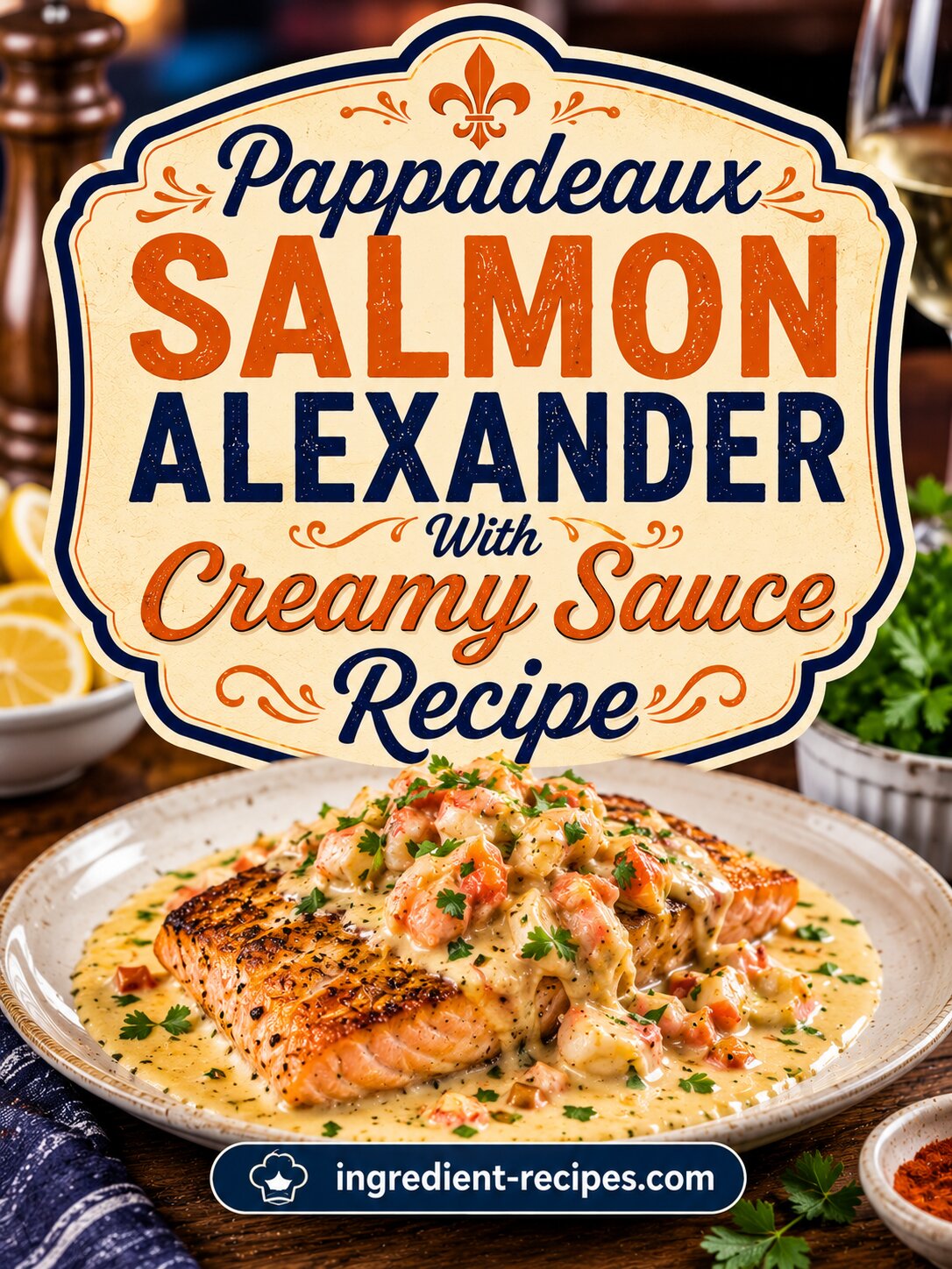 Pappadeaux Salmon Alexander With Creamy Sauce Recipe