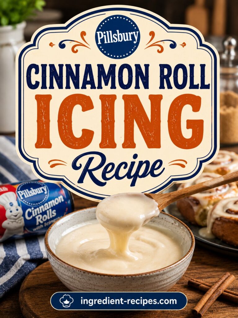 Pillsbury Cinnamon Roll Icing Recipe: Sweet Creamy Frosting