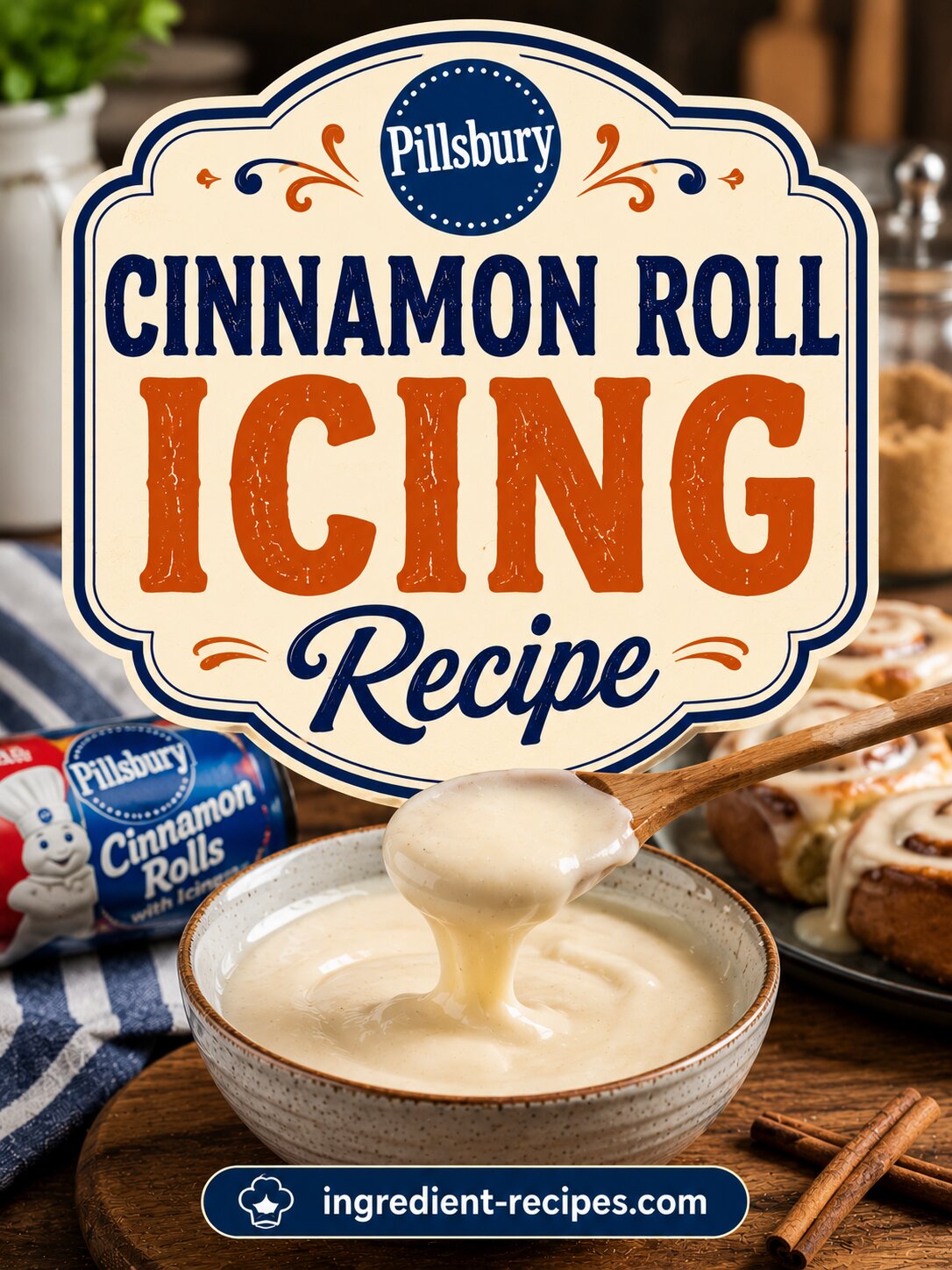 Pillsbury Cinnamon Roll Icing Recipe: Sweet Creamy Frosting
