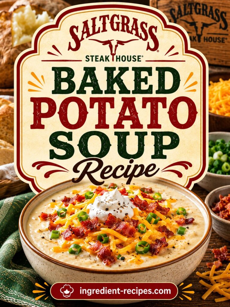 Saltgrass Baked Potato Soup Recipe: Creamy Soup