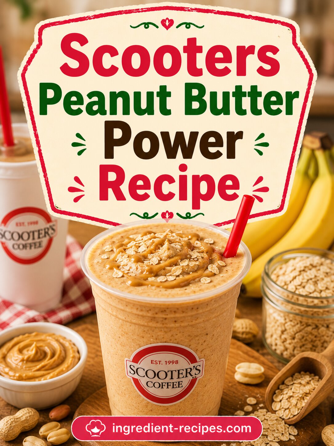 Scooters Peanut Butter Power Recipe: High Protein Smoothie