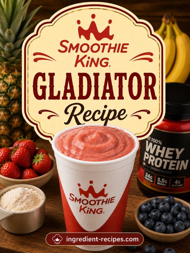 Smoothie King Gladiator Recipe: High Protein Low Carb Smoothie