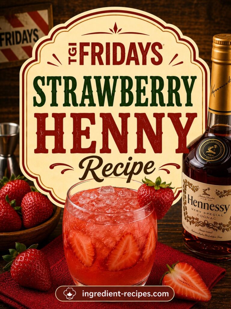 TGI Fridays Strawberry Henny Recipe