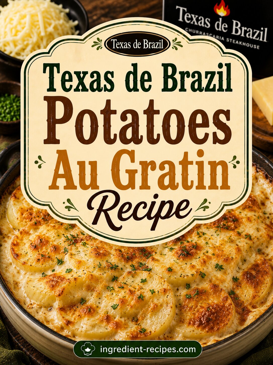 Texas de Brazil Potatoes Au Gratin Recipe: Steakhouse Potatoes