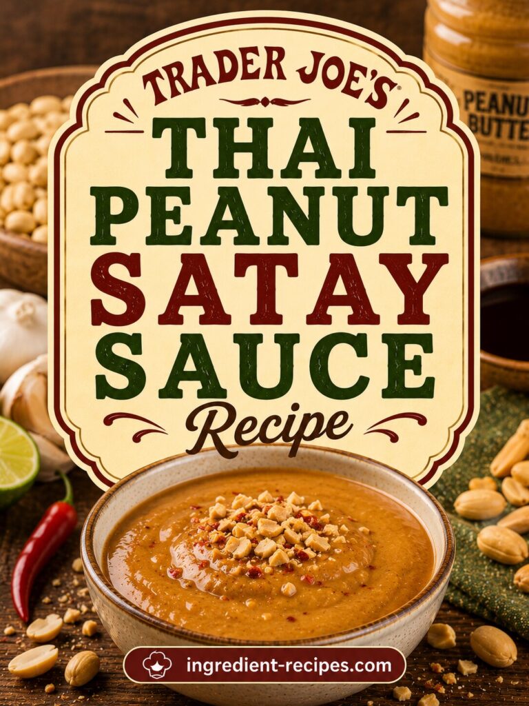 Trader Joe’s Thai Peanut Satay Sauce Recipe