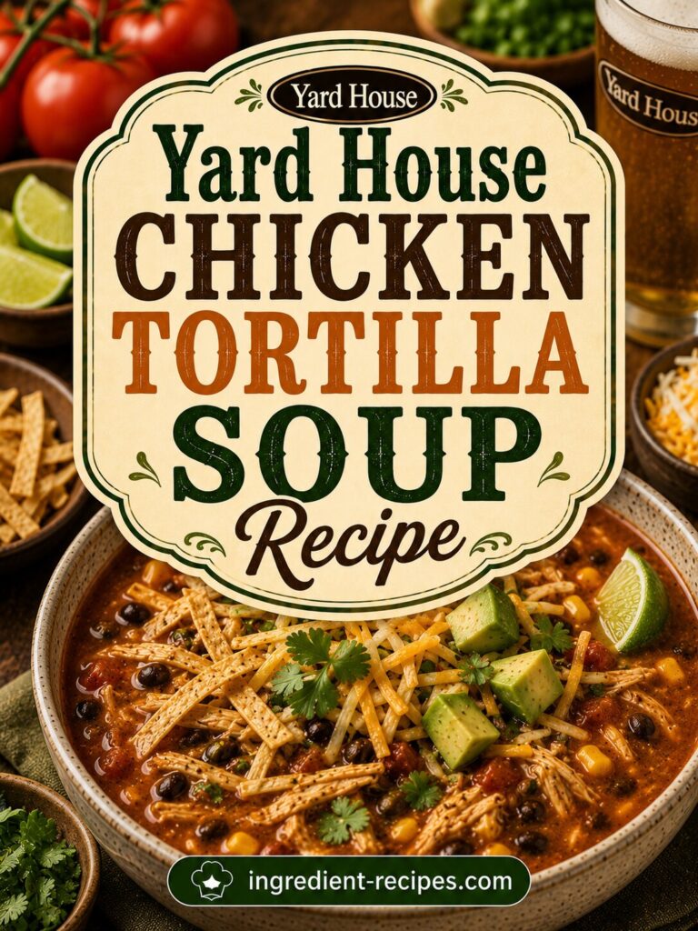 Yard House Chicken Tortilla Soup Recipe: Comfort in Every Bowl