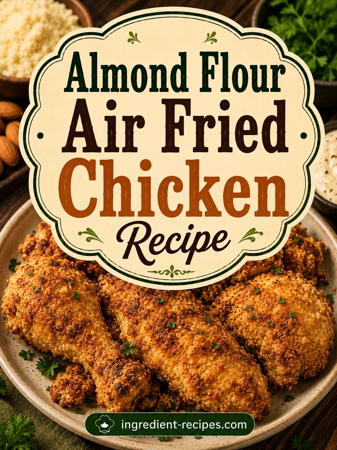 Almond Flour Air Fried Chicken Recipe: Low Carb and Gluten Free