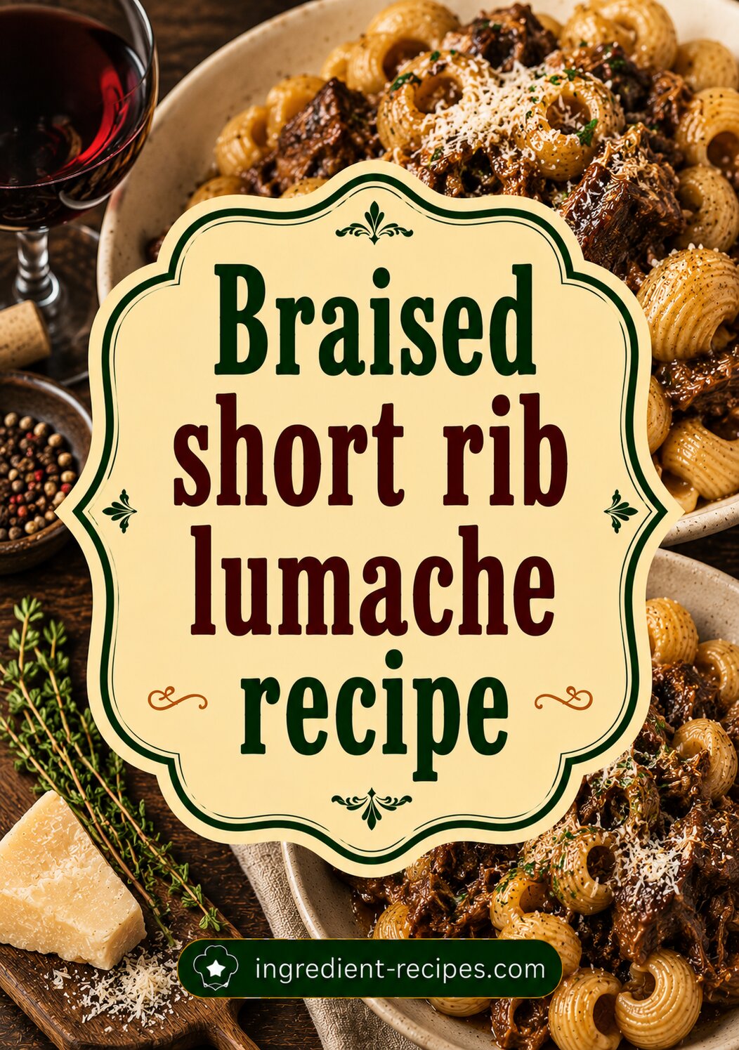 Braised Short Rib Lumache Recipe