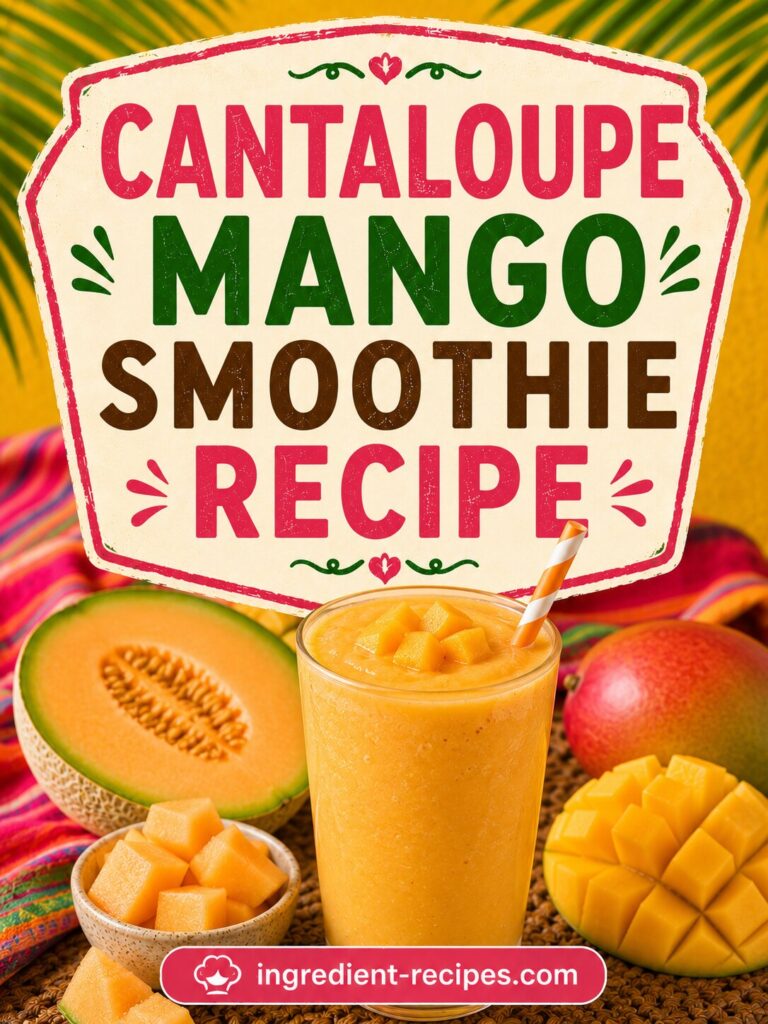 Cantaloupe Mango Smoothie Recipe: Refreshing, Tropical, and Sweet