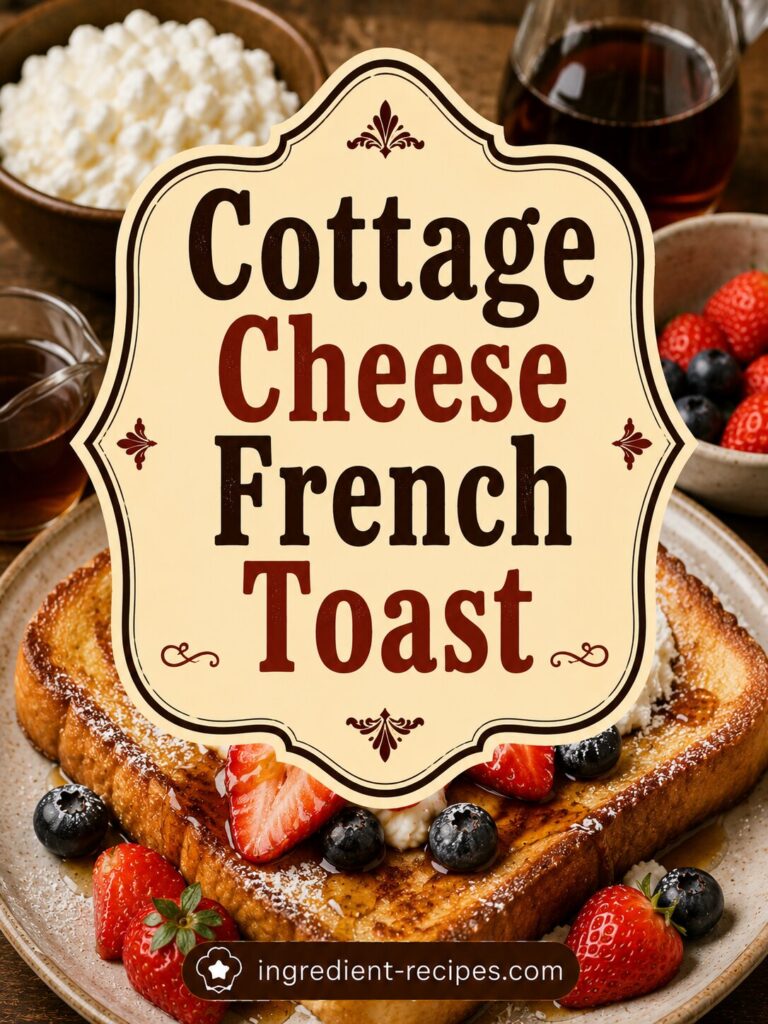 Cottage Cheese French Toast Recipe: High-Protein Delicious Breakfast