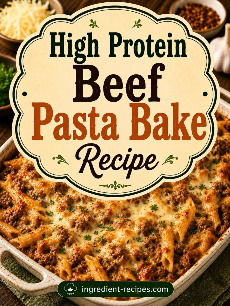 High Protein Beef Pasta Bake Recipe: Breakfast Topper
