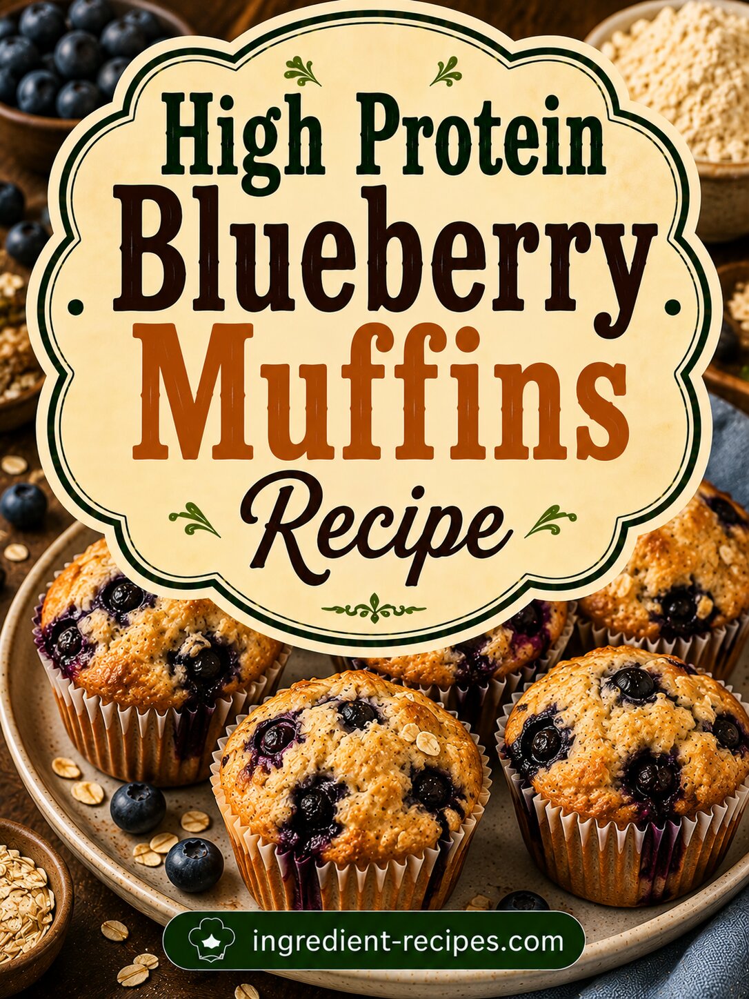 High Protein Blueberry Muffins Recipe: Soft, Moist, and Perfect for Breakfast