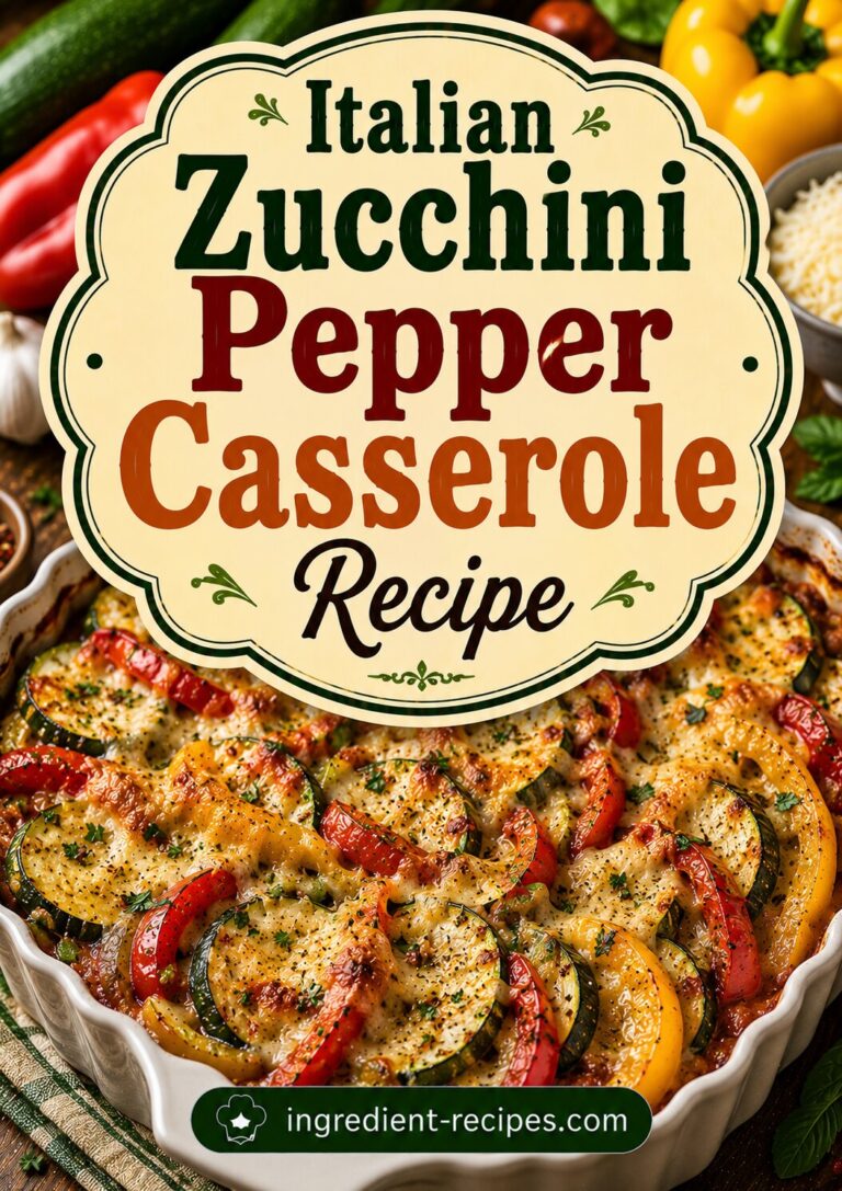Italian Zucchini Pepper Casserole Recipe: Flavorful Vegetable Bake