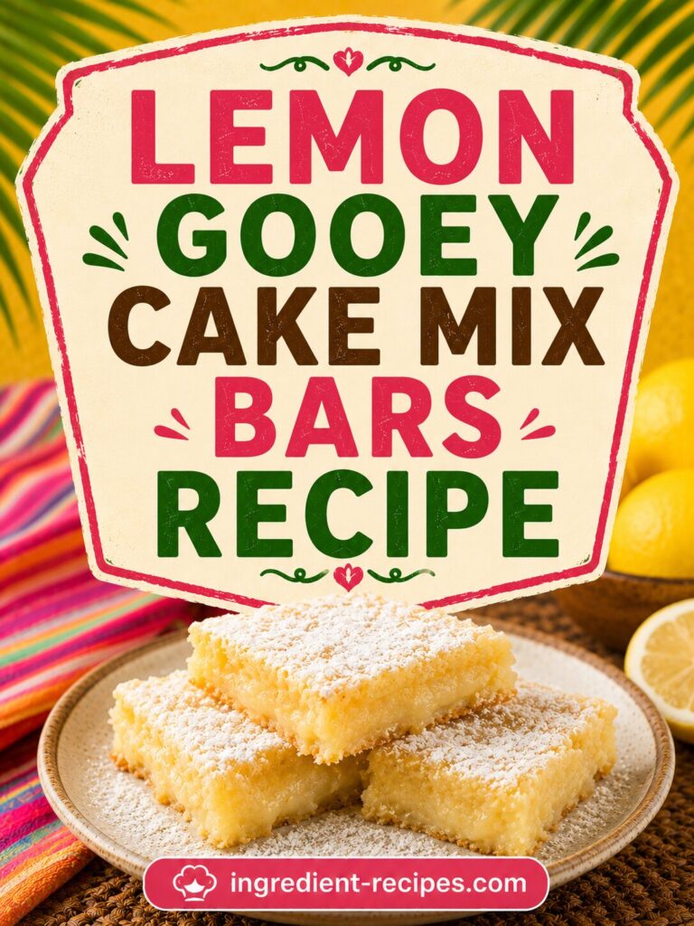 Lemon Gooey Cake Mix Bars Recipe