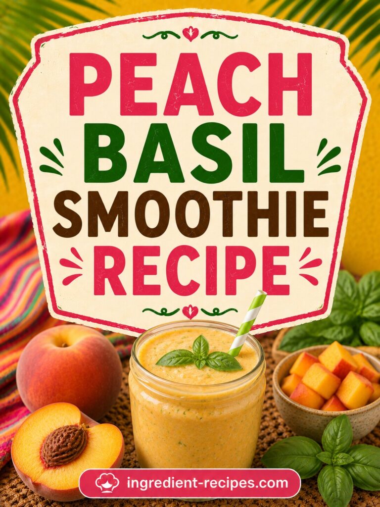 Peach Basil Smoothie Recipe: Bursting with Summer Flavor