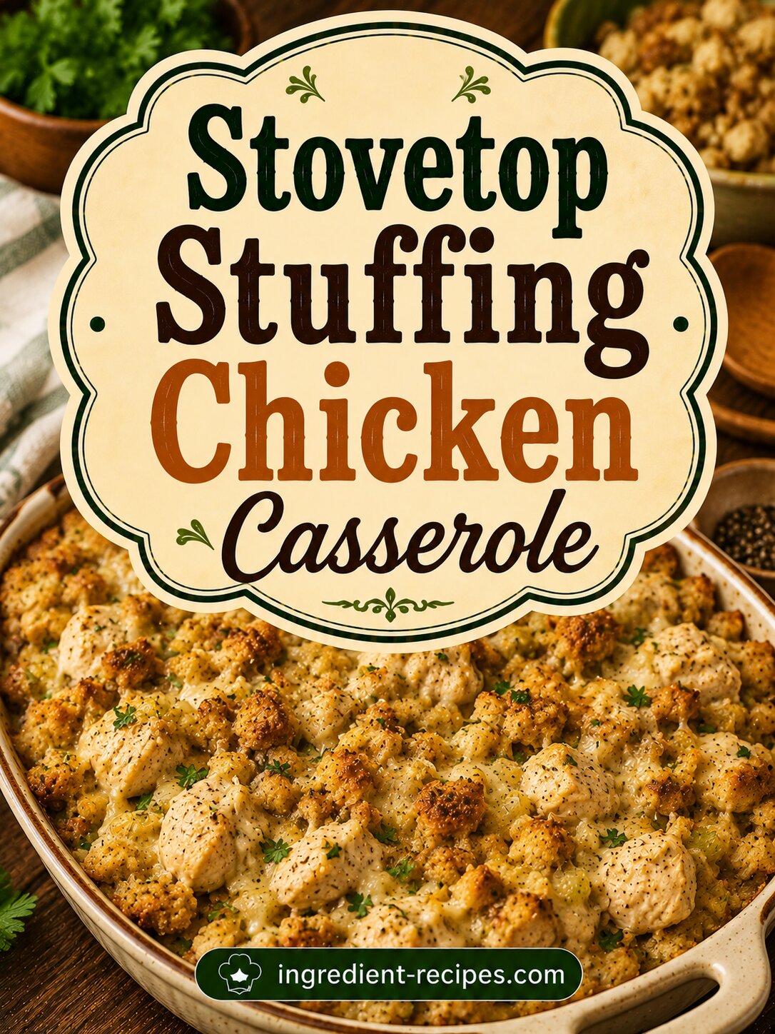 Stovetop Stuffing Chicken Casserole Recipe: Perfect for Weeknights